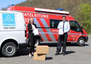 Kettenbach hilft Feuerwehr mit Desinfektionsmittel aus
