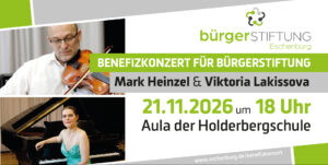 Zweites Benefiz-Konzert für Bürgerstiftung am 21. November